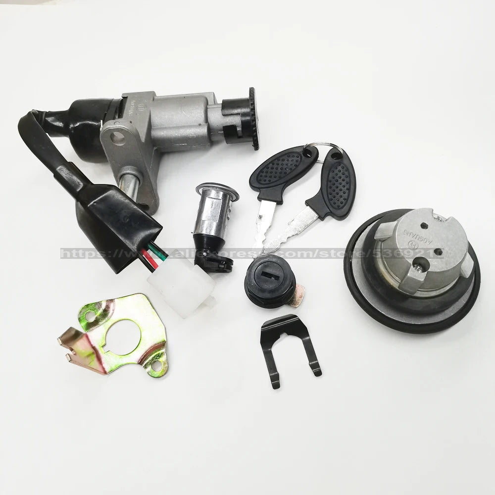 Ignition Key Switch Lock For GY6 50CC 125CC Moped Scooter Quad ATV Go Kart Kymco 50 Linhai Motorcycle TS-GY50