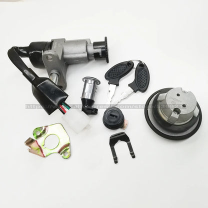 Ignition Key Switch Lock For GY6 50CC 125CC Moped Scooter Quad ATV Go Kart Kymco 50 Linhai Motorcycle TS-GY50