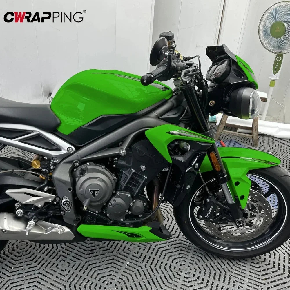 145cm Roof Car Foiling Door Accessories Large Size Glossy Auto Protective Film Hood Automotive Vinyl Wrap Green Car Body Films