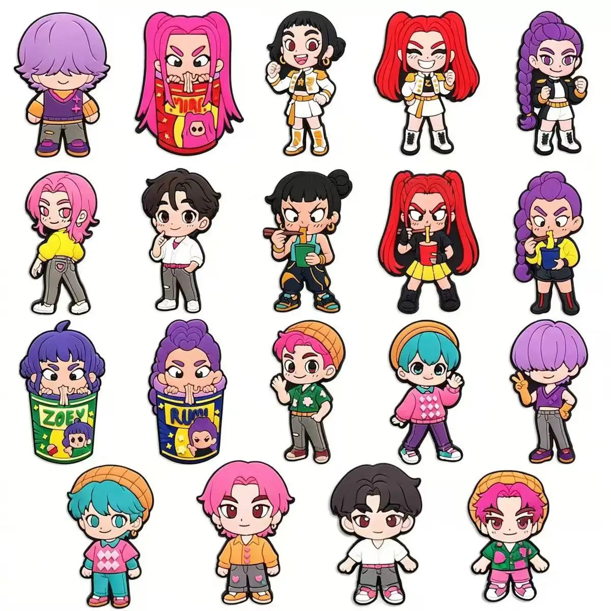 Hot Toys Cartoon 16-100pcs Shoe Charms For Sandals,Shoe Decoration Accessories Shoe Pins Great Gift For Men Women