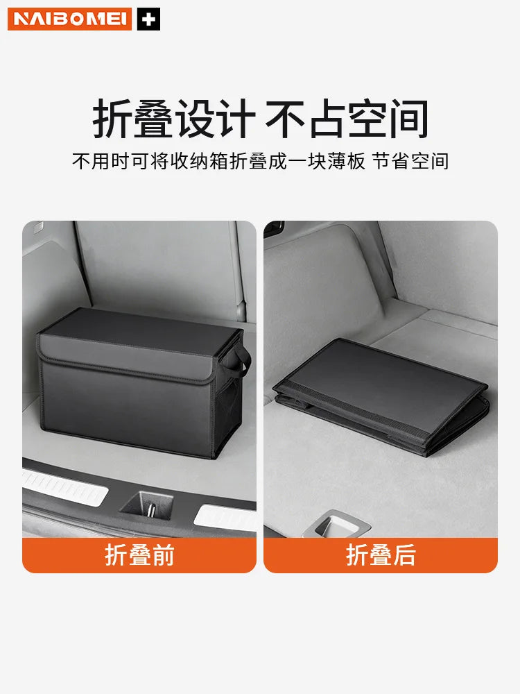 Car trunk foldable storage box suitable for Volvo V40 multifunctional storage bag large capacity storage box