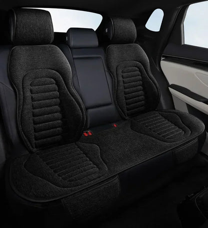 Universal Linen Car Seat Cover Four Season Auto Flax Comfortable Breathable Anti-Slip Covers Cushion SUV Car Seat Protection