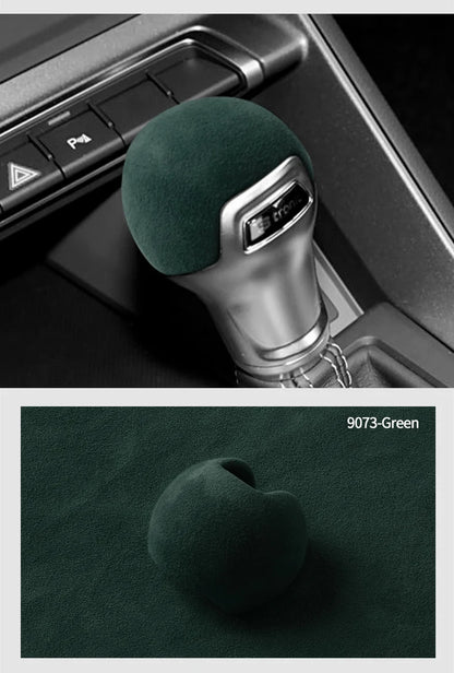 For Audi A3 Q2L S3 TT Sport Gear Shift Knob Boot Cover Trim Sticker Made of Alcantara Car Premium Interior Tuning Accessories