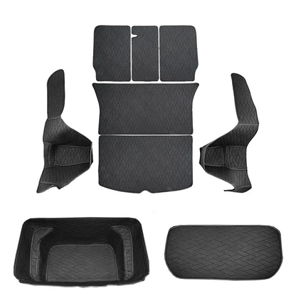 Leather Trunk Mats Fully Surrounded Waterproof Non-Slip Liner Custom Floor mat for Tesla Model Y Juniper 3 Highland 2017 to 2025