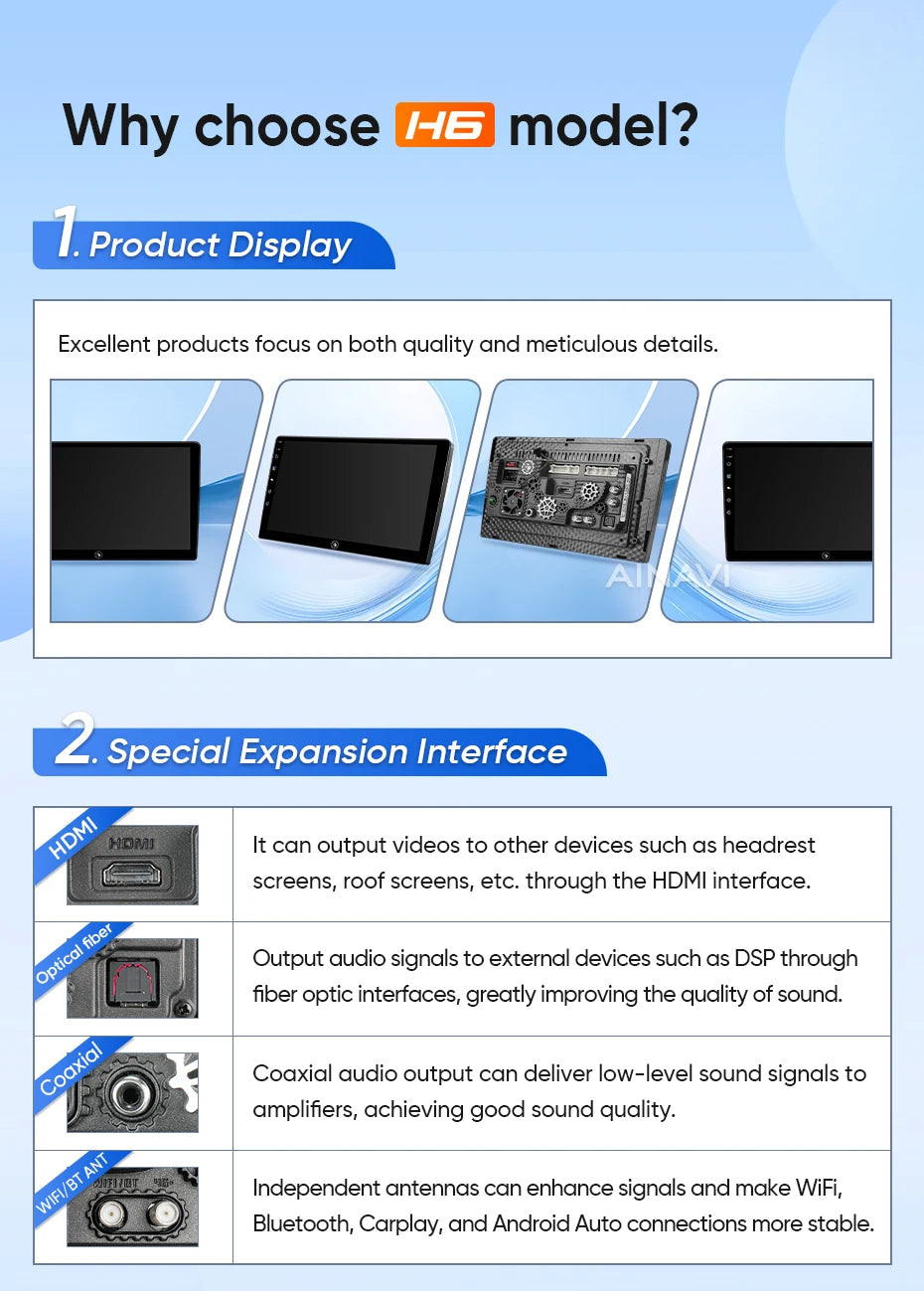 Ainavi Car Multimedia Player For For Jeep Compass 2 MP 2017 2018 2019 wireless Carplay Android Auto 4G Wifi 2din