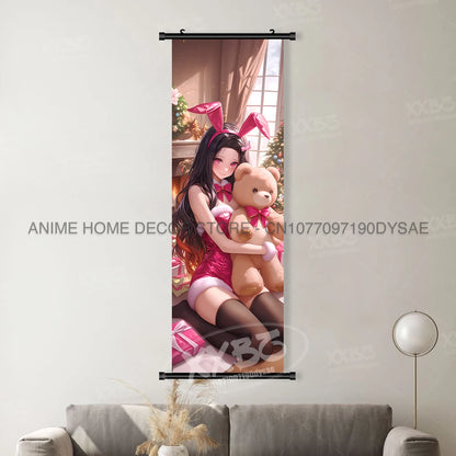 Anime Demon Slayer: Kimetsu No Yaiba Figures Poster Canvas Print Hanging Painting Wall Art Scrolls Picture Home Decoration Mural