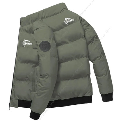 Men's Winter Puffer Jacket Thick Warm Casual down Coat High Quality Lightweight Polyfill Bomber Style Fashionable Outdoor Parka
