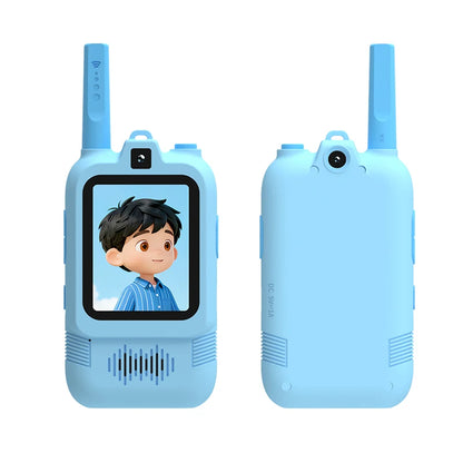 Kids Video Walkie Talkie With 2 Inch HD Screen Dual Camera Rechargeable One Click HD Call Intercom For Children Gadgets Technolo