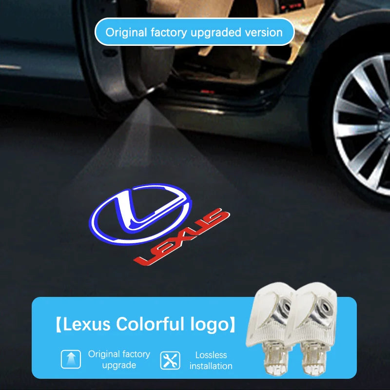 LED Projector Lamp Car Door Welcome Ghost Shadow Lights For Lexus RX ES GX LS LX IS GS RC UX ES200 ES250 ES260 ES300 RX300 RX270
