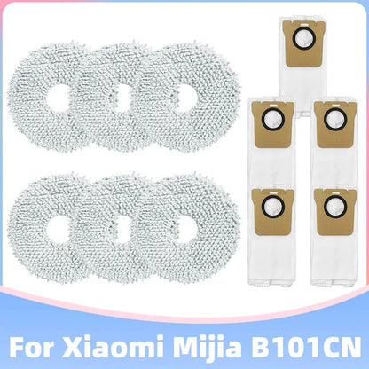 For Xiaomi Mijia Omni B101CN , X10 Plus / Dreame S10 Pro , L10s Ultra Spare Parts Main Side Brush Hepa Filter Mop Cloth Dust Bag