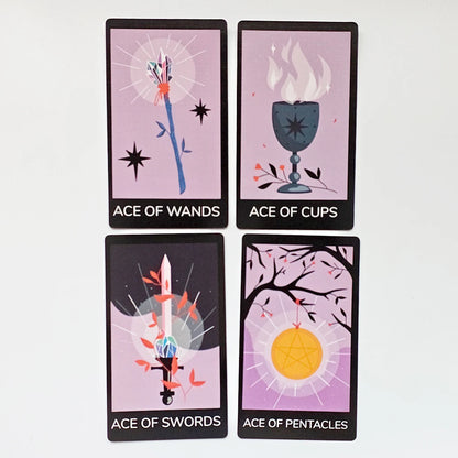 78 Pcs Cards 12*7cm Sabotage Tarot - Feminine Mystique Deck in Rigid Box, Printed on 350GSM Double-embossed Cardstock
