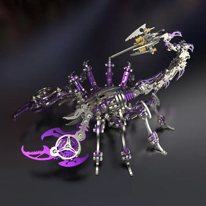 3D Metal Puzzle for Adults, Mechanical Scorpion Insect Model Kit, DIY Metal Building Puzzle Set, Assembly Toy Gift for Men Boys