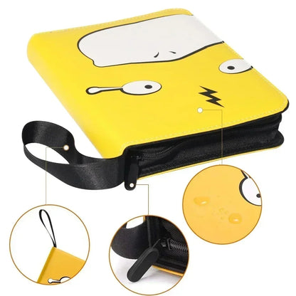 Binder 400PCS Pokemones Card Album Collection Book Anime Figure Album PU Zipper Photo Album Hobby File Kids Toy Gifts