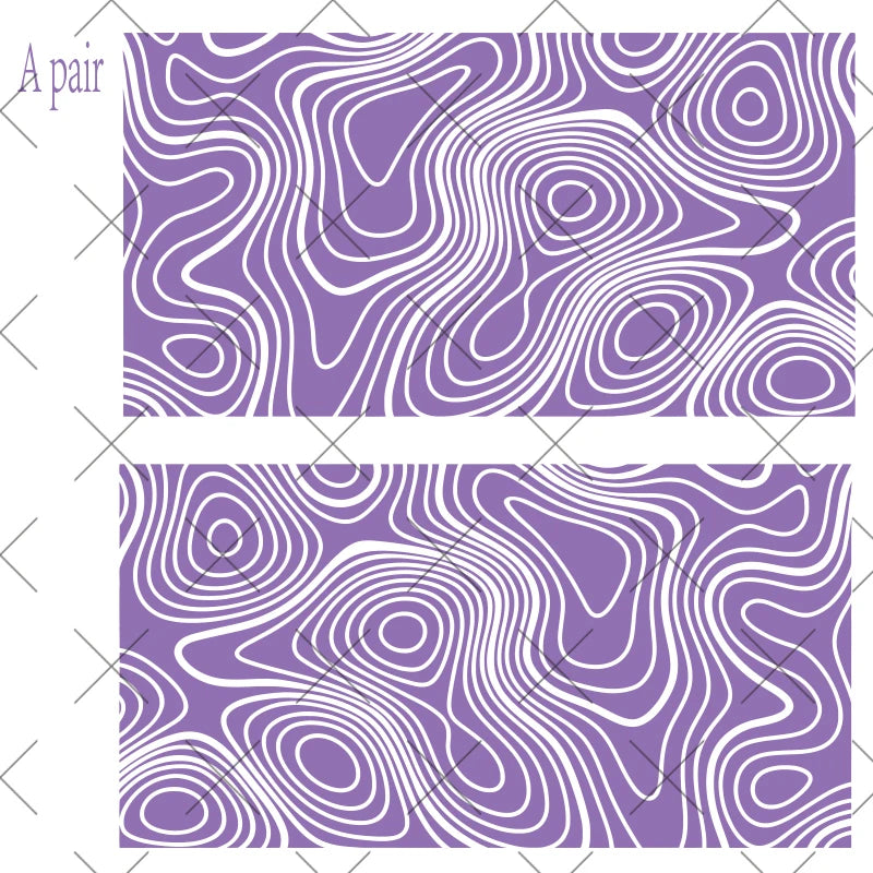 Topography Map A Pair Car Sticker for Triangular Window Decoration Universal All Vehicles Accessories PVC Waterproof Vinyl Decal