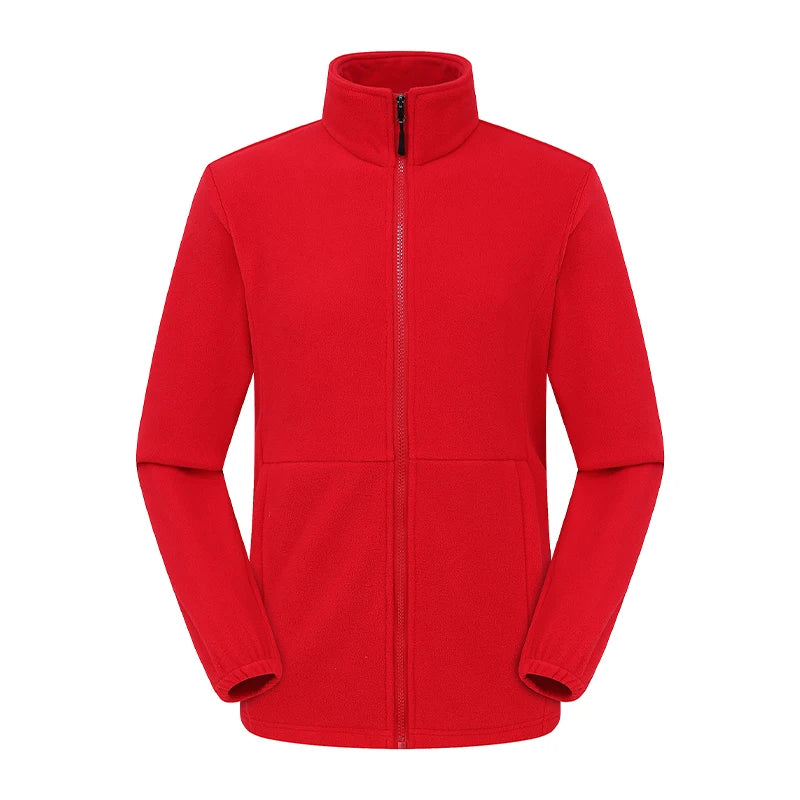 Winter Fleece Hiking Jacket For Men And Women Suitable For Outdoor Mountaineering Hiking And Camping Custom Printed Logo 4XL