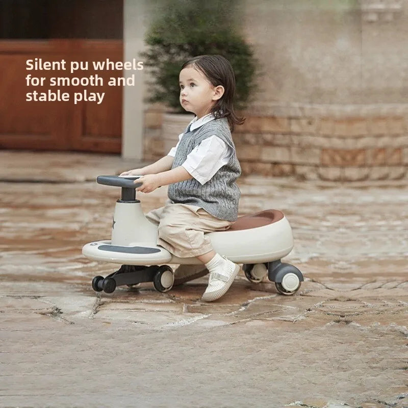 New 2026 Model Wobble Car One Year Old Two Seater Adults Anti Tip Ride Toy Twisting Car for Children Adults Can Sit
