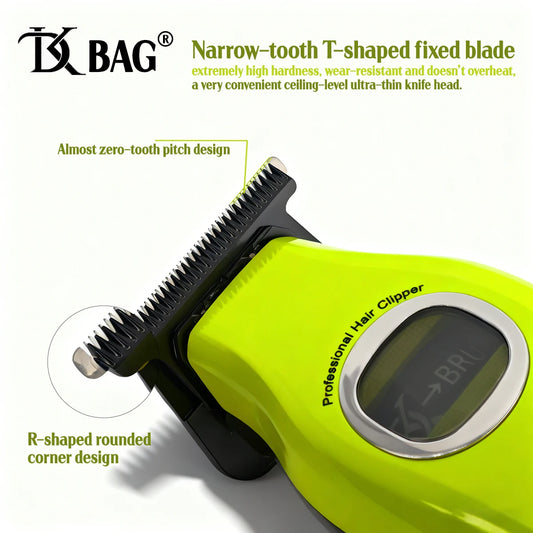 BRDCLIP Professional Magnetic Cover Hair Clipper 3-speed External Rotor Brushless Motor DK Trimmer Barber Shaver 609 10000RPM