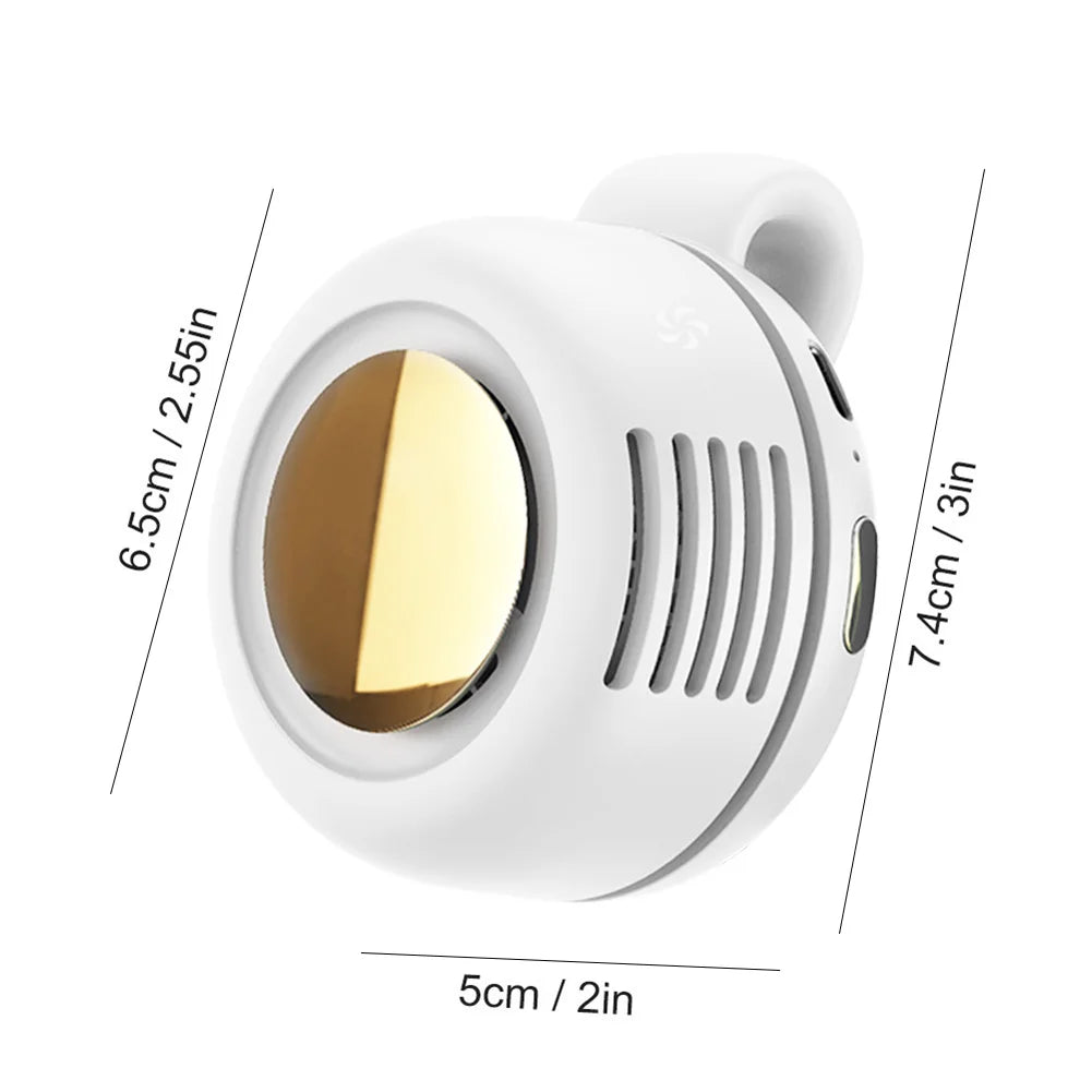 Mini Clip Fan Portable Neck Waist Fan Electric Air Cooling Fan 900mah USB Bladeless Fan Portable Air Cooler for Outdoor Home