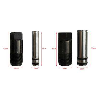 Jack Plunger Horizontal Double Pump Horizontal Jack Oil Pump Cylinder Piston Plunger Parts Multiuse for Truck Vehicle