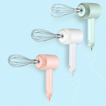Wireless Electric Food Mixer USB Hand Blender Portable 3 Speeds Dough Garlic Crusher Cream Egg Beater Baking Masher Kitchen Tool