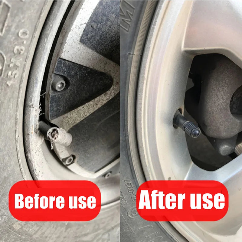 20Pcs Car Tire Tyre Valve Caps with O Rubber Ring Dust Covers Plastic Black Grey Red Stem Valve Caps for Cars Motorcycles Bike
