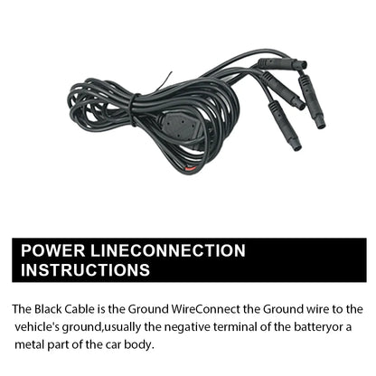 4PCS front grille light universal clip on car LED amber with wiring harness and fuse upgraded buckle grille light