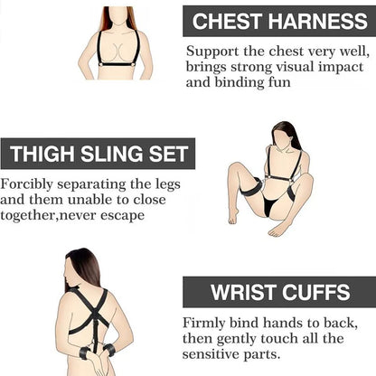 SM Adult Sex Toy Backhand Binding Apertural Plug Anal Hook Bondage Toys Bdsm Kit Slave Bondage Handcuff Couple Bundle Game 18+