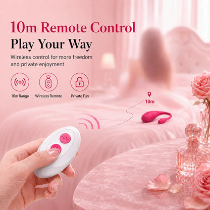 LEVETT 9 Modes Liquid Silicone Egg for Women Couples G Spot Clit Vaginal Vibrator Bluetooth APP Remote Control Adult Sex Toys