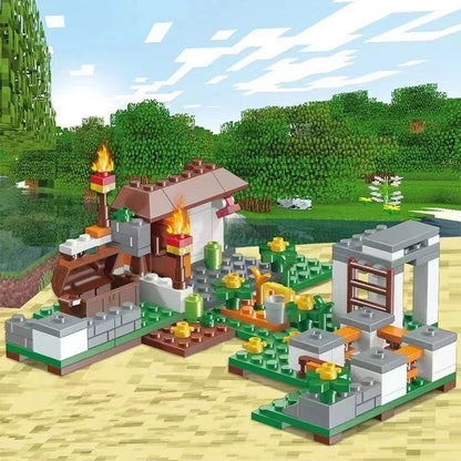 Stackable Construction Blocks Trap Cave & Island Portal Castle Kit, Perfect for Hobbyists, Best Thanksgiving & Birthday Gift