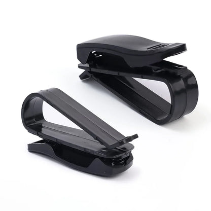 2/1pcs Auto Sun Visor Glasses Box Sunglasses Clip Card Ticket Holder Stand Universal Fastener Case Eyeglasses Car Accessories