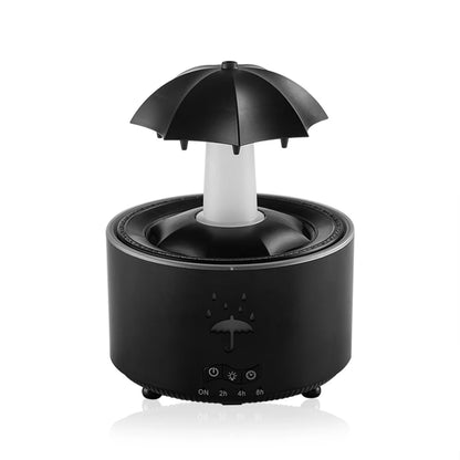 Rotating Raindrop Humidifier, Cool Mist Air Humidifier with Remote, Colorful Night Light, Essential Oil Diffuser, Auto-Off