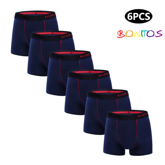 6pcs Cotton Man Boxers Brands Men's Panties Underwear Gift Male Slip Underpants Sexy Square Boxershorts Homme Trunks Shorts