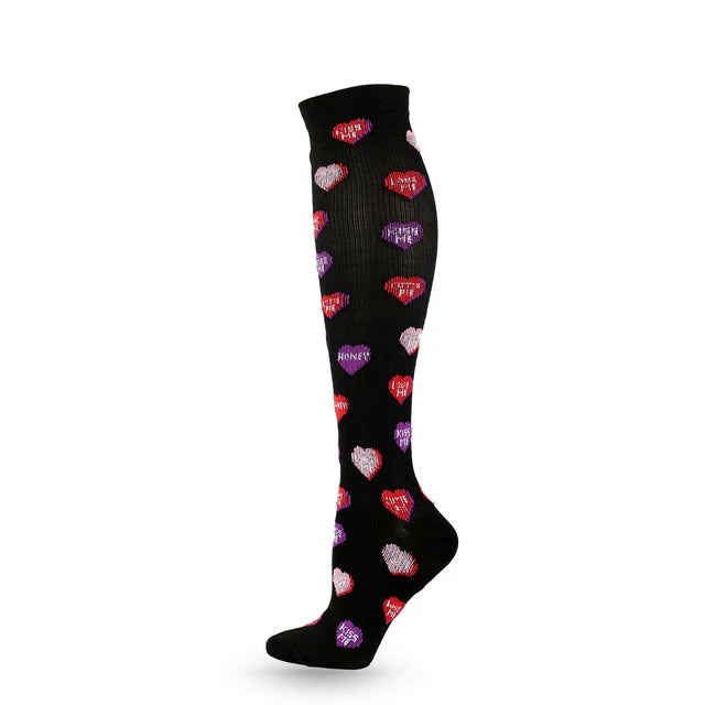 S-XXL Compression Socks Compression Socks for Varicose Vein Calf Riding Socks Stretch Open Toe Knee Socks