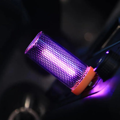 Car USB Night Light Touch Dimmable LED Plug-in Retro Portable Mini Glass Bottle Car Atmosphere Lamp For Bedroom Desk