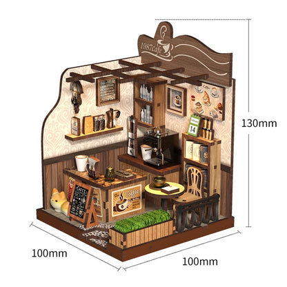 DIY 3D Puzzles Wooden Dollhouse Furniture Light Kit Doll House Casa Miniature Accessories Wooden Toys For Xmas Birthday Gift