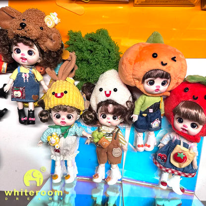 Trendy Toy Doll OB11 Lion Dance Doll Chinese Style Girl Doll Clothes Set for Chinese New Year  Spring Festival Gift Festival BJD