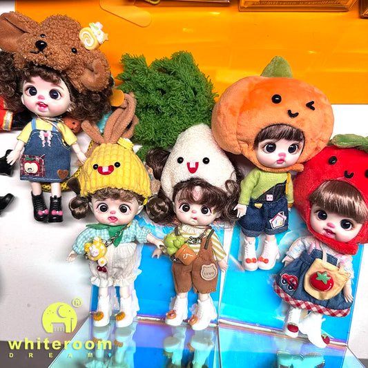 Trendy Toy Doll OB11 Lion Dance Doll Chinese Style Girl Doll Clothes Set for Chinese New Year  Spring Festival Gift Festival BJD