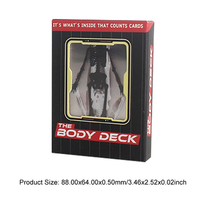 The Body Deck Skeleton Playing Cards Multifunctional Transparent Anatomy Poker Cards Skeletons X-Ray Designs Educational Gift