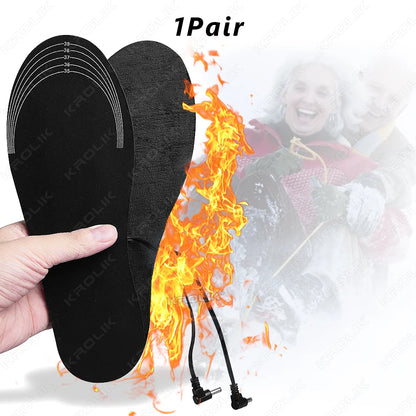 UPAKME USB Heated Insoles Electric Foot Warmers for Winter Outdoor Sports Indoor Office Sedentary Thermal Insoles