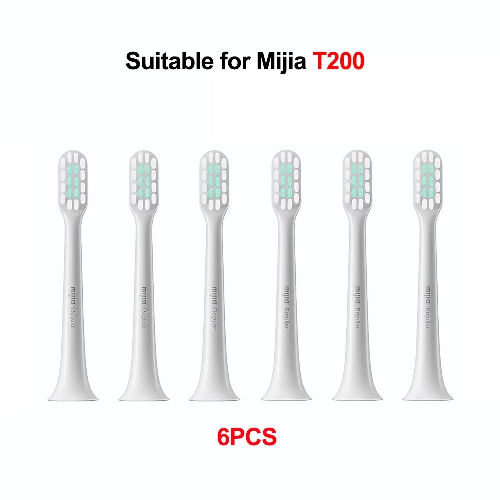 Original Brush Heads for XIAOMI Mijia Toothbrush T200 T200C, Replacement Sonic Brush Heads 3/6 PCS
