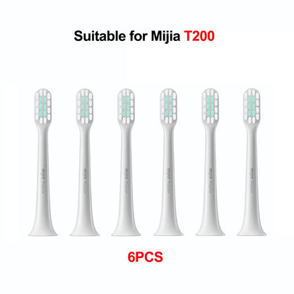 Original Brush Heads for XIAOMI Mijia Toothbrush T200 T200C, Replacement Sonic Brush Heads 3/6 PCS