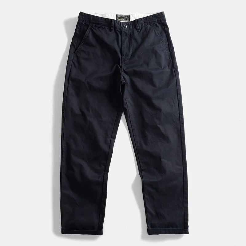Heavyweight Thick Japanese Retro Pure Cotton Work Trousers Autumn Winter Men's Loose Casual Outdoor Straight Leg Pants Large ...