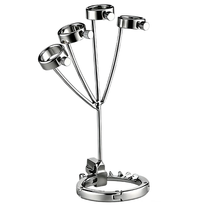 1set Ring Handcuffs Stainless Steel Ring Wrist Cuff Screw Adjustment BDSM Bondage Sex Toy Adult Pleasure Sex Toys Sexual Wellnes