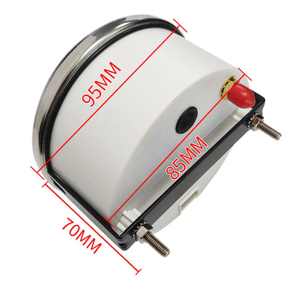 85mm 6 in 1 Car Marine Multi-function GPS Speedometer Tachometer Voltmeter 12V 24V Fuel Level Water Temp Oil Pressure 5Bar 10Bar