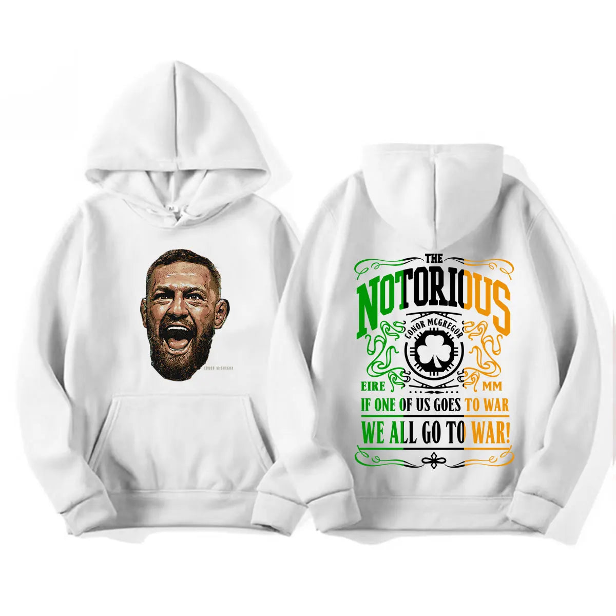 The Notorious Conor Mcgregor Graphic Sweatshirts Men's Clothes Fashion Gothic Classic Hoodies Casual Fleece Oversized Pullovers