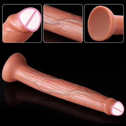 Extra Long Realistic Dildos G-Spot Stimulation Deep Touch Penis Vagina Anal Massage Penetration Dick  Sex Toys for Women and Men