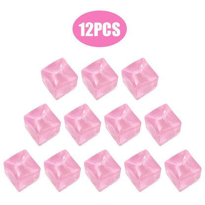 6/8/10/12 PCS Ice Cube Squishy Sensory Toys Stress Square Soft Touch Squeeze Office Stress Relief Toys for Adults Favors Gifts