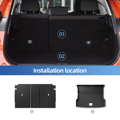 3D TPE Waterproof Odorless Car Floor Mats & Cargo Liner Trunk Pad Tray Set For Xpeng G6 2023-2025 LHD RHD Car Accessories