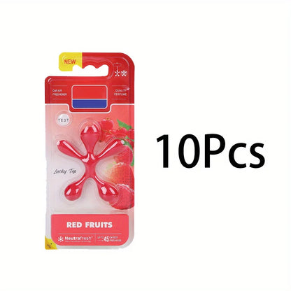 Car Air Vent Aromatherapy Clips with Hanging Rope Design Colorful Silicone Diffuser Holders Universal Fragrance Accessories