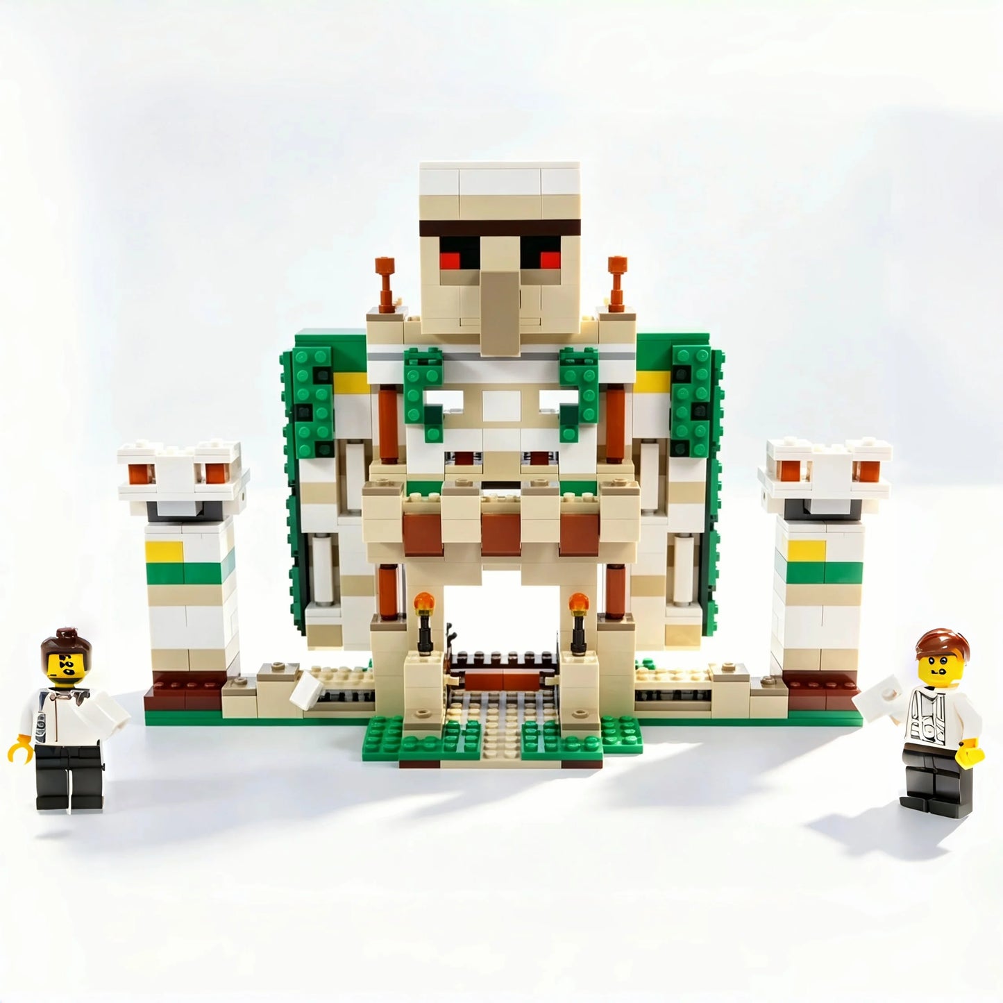 Building Blocks Series 21250, Iron Golem Building Fortress DIY Model, Educational Series, Castle Puzzle, Holiday Gift, Deskto